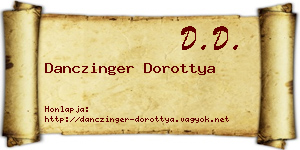 Danczinger Dorottya névjegykártya